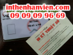 Gia công dập nổi thẻ nhân viên