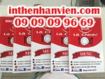 In thực đơn số lượng ít | In thực đơn dưới 10 cuốn tại HCM
