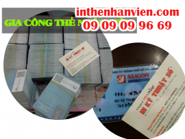 Gia công theo hình thù đặc biệt thẻ nhân viên