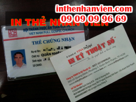 In thẻ nhân viên cao cấp