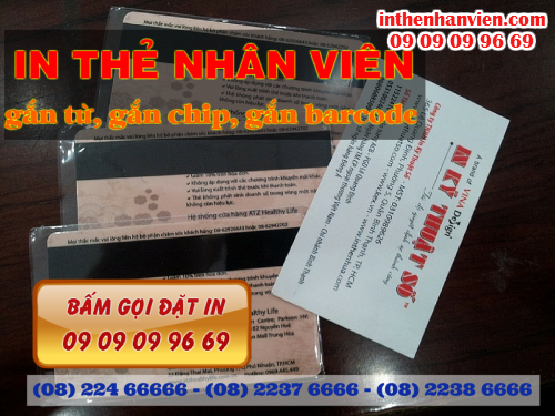 Bấm gọi đặt gia công gắn từ, gắn chip, gắn barcode thẻ nhân viên với Công ty TNHH In Kỹ Thuật Số - Digital Printing